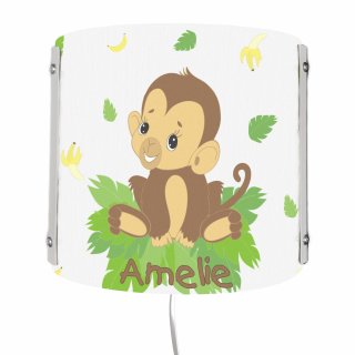 Kinderzimmer Wandlampe / Nachtlicht Affenbaby