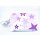 Kinderzimmer Wandlampe / Nachtlicht Sternenhimmel Farbe lila