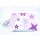 Kinderzimmer Wandlampe / Nachtlicht Pegasus Sterne Farbe lila