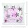 Kissen Weiß mit Polyesterfüllung Sterne rosa grau