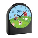 Kinder Funkwecker schwarz Bauernhof