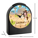 Kinder Funkwecker schwarz Cowgirl