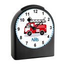 Kinder Funkwecker schwarz Feuerwehr