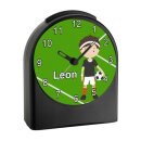 Kinder Funkwecker schwarz Fußball