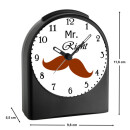 Kinder Funkwecker schwarz Jungen Bart