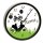 Kinder Wanduhr laufruhig mit schwarzem Rahmen Motiv Panda Bär