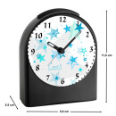 Kinder Funkwecker schwarz Sterne Türkis