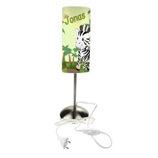 Kinder Tischlampe / Schreibtischlampe Motiv Safari-Zebra