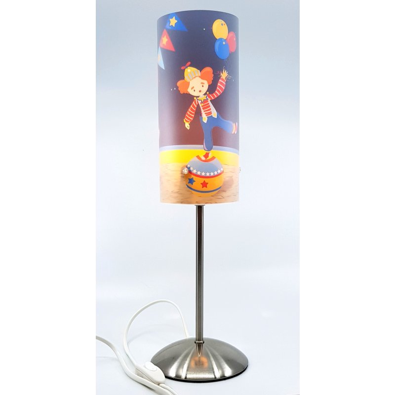 38 cm hoch Kinder Tischlampe/Schlummerlicht mit Schalter für Steckdose CreaDesign TI-1032-30 Schmetterling lila weiß Nachttischlampe Kinderzimmer mit Namen E14 