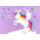 Kinder Tischlampe / Schreibtischlampe Motiv Pegasus Farbe lila