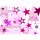 Kinder Tischlampe / Schreibtischlampe Motiv Sternenhimmel Farbe rosa