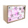 Kinder Wandlampe / Tischlampe aus Holz Buche Natur Motiv Sternenhimmel Farbe rosa grau