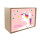 Kinder Wandlampe / Tischlampe aus Holz Buche Natur Motiv Pegasus Farbe rosa