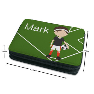 Kinder Federmäppchen Fußballspieler