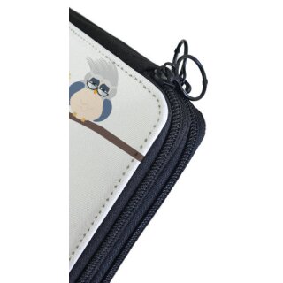 Kinder Federmäppchen Eulenfamilie