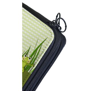 Kinder Federmäppchen Frosch-Graß-Karo