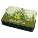 Kinder Federmäppchen Frosch-Graß-Karo