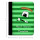 Zeugnismappe / Dokumentemappe Monster Streifen Grün