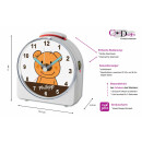 Kinder Funkwecker weiß Motiv Teddy Bär