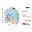 Kinder Funkwecker weiß Motiv Meerjungfrau