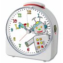Kinder Funkwecker wei&szlig; Motiv Roboter
