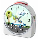 Kinder Funkwecker wei&szlig; Motiv Polizei
