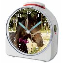 Kinder Funkwecker weiß Motiv Pferd