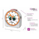 Kinder Funkwecker weiß Motiv Bagger