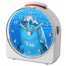 Kinder Funkwecker weiß Motiv Delfin