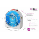 Kinder Funkwecker weiß Motiv Delfin