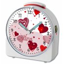 Kinder Funkwecker weiß Motiv Herz Rot