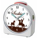 Kinder Funkwecker weiß Motiv Cowboy Pferd Braun