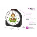 Kinder Funkwecker schwarz Motiv Affenbaby