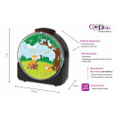 Kinder Funkwecker schwarz Motiv Waldtiere