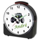 Kinder Funkwecker schwarz Motiv Traktor