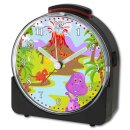 Kinder Funkwecker schwarz Motiv Dino