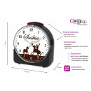 Kinder Funkwecker schwarz Motiv Cowboy Pferd Braun