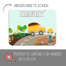 Kinder Frühstücksbrettchen  Baustelle...