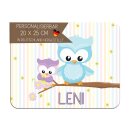 Kinder Frühstücksbrettchen  Eule Frühling...