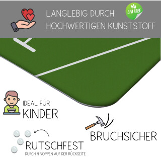 Kinder Frühstücksbrettchen  Fußball   persnoalisiert, Kunststoff, 20 x 25 cm