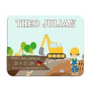 Kinder Frühstücksbrettchen  Bagger...