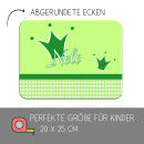 Kinder Frühstücksbrettchen  Krone Grün...