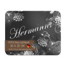 Kinder Frühstücksbrettchen  Blumen Schwarz...