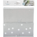 Aufbewahrungsbox Sterne grau 2er-Set