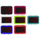 Brotdose mit Trennschale Blumenranke Farbe schwarz rot