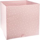 Aufbewahrungsbox Sterne rosa, faltbar, 29x30x29 cm