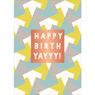 Postkarte "Happy Birthyayyy!"