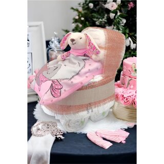 Windeltorte Kinderwagen Hase