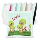 Kissen bunt Waldtiere