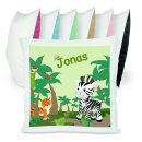 Kissen bunt Safari Zebra